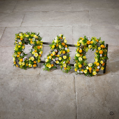 DAD Frame - Oasis P25 - The warm colours of sunshine inspire a garden full of memories for a cherished Dad.